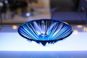 Satsuma Kiriko Cut Glass, Incense plate