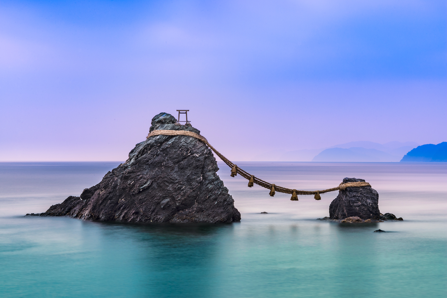 Meoto Iwa Rocks, Futami, Mie Prefecture, Japan.