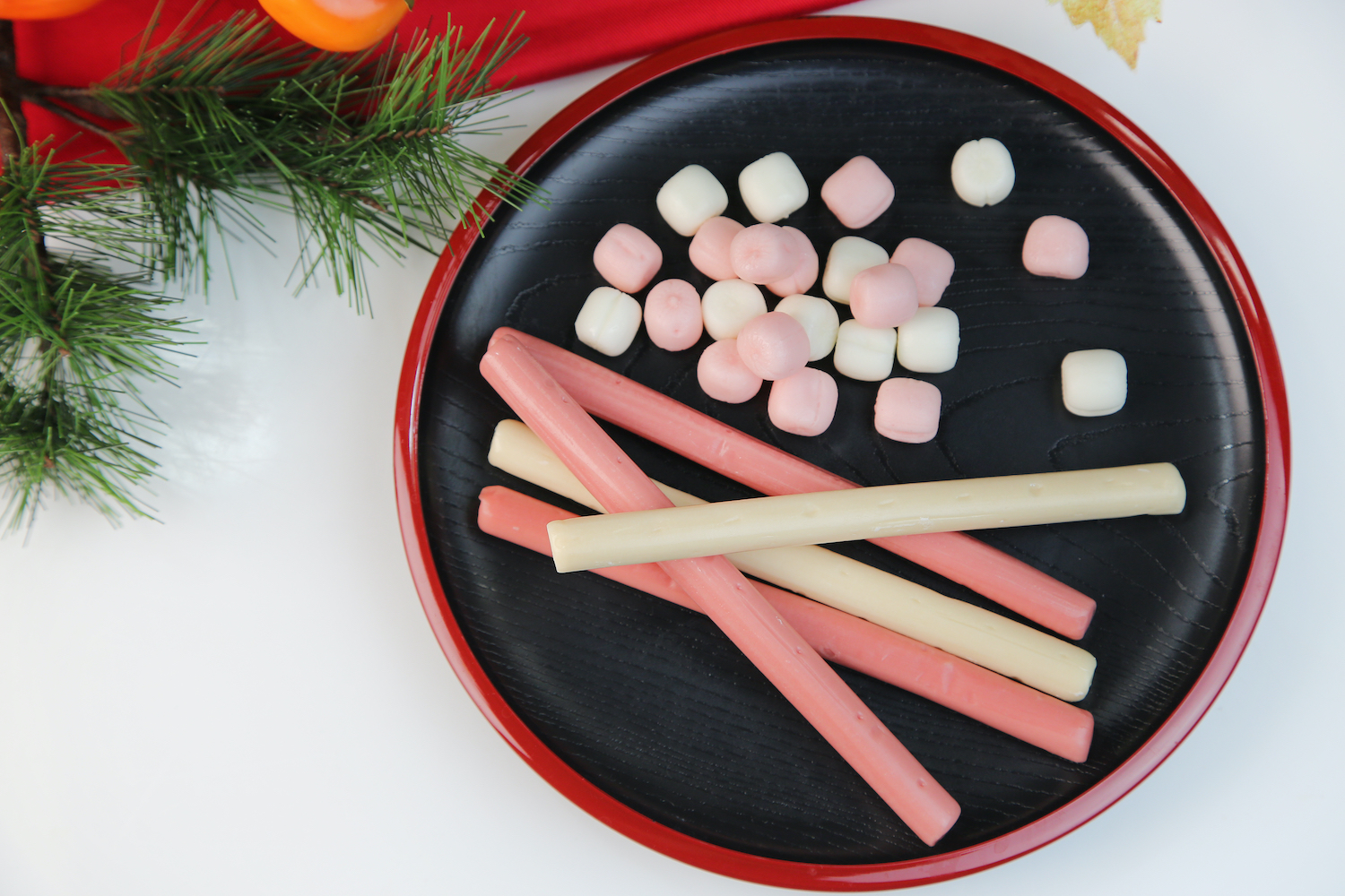 Chitoseame /a long stick of red and white candy sold at children's festivals