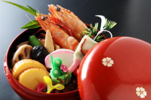 Typical New Year dishes Japanese food (osechi)