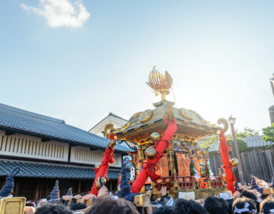 The Mikoshi (portable shrine) of the festival in Kyoto