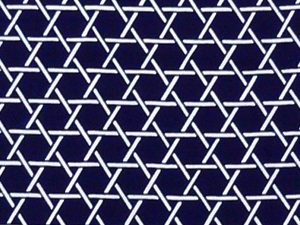 Kagome (wickerwork) pattern on Tenugui (Japanese traditional cloth)