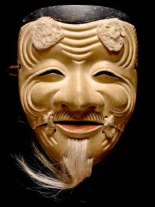 Noh, Okina mask which represents peace