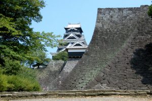 Stone Walls of Kumamoto Castle in Kumamoto