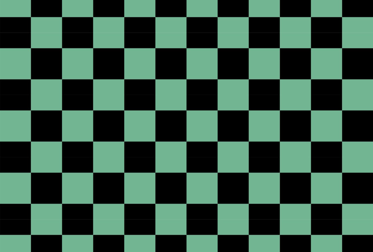 ichimatsu, checker pattern in green and black 