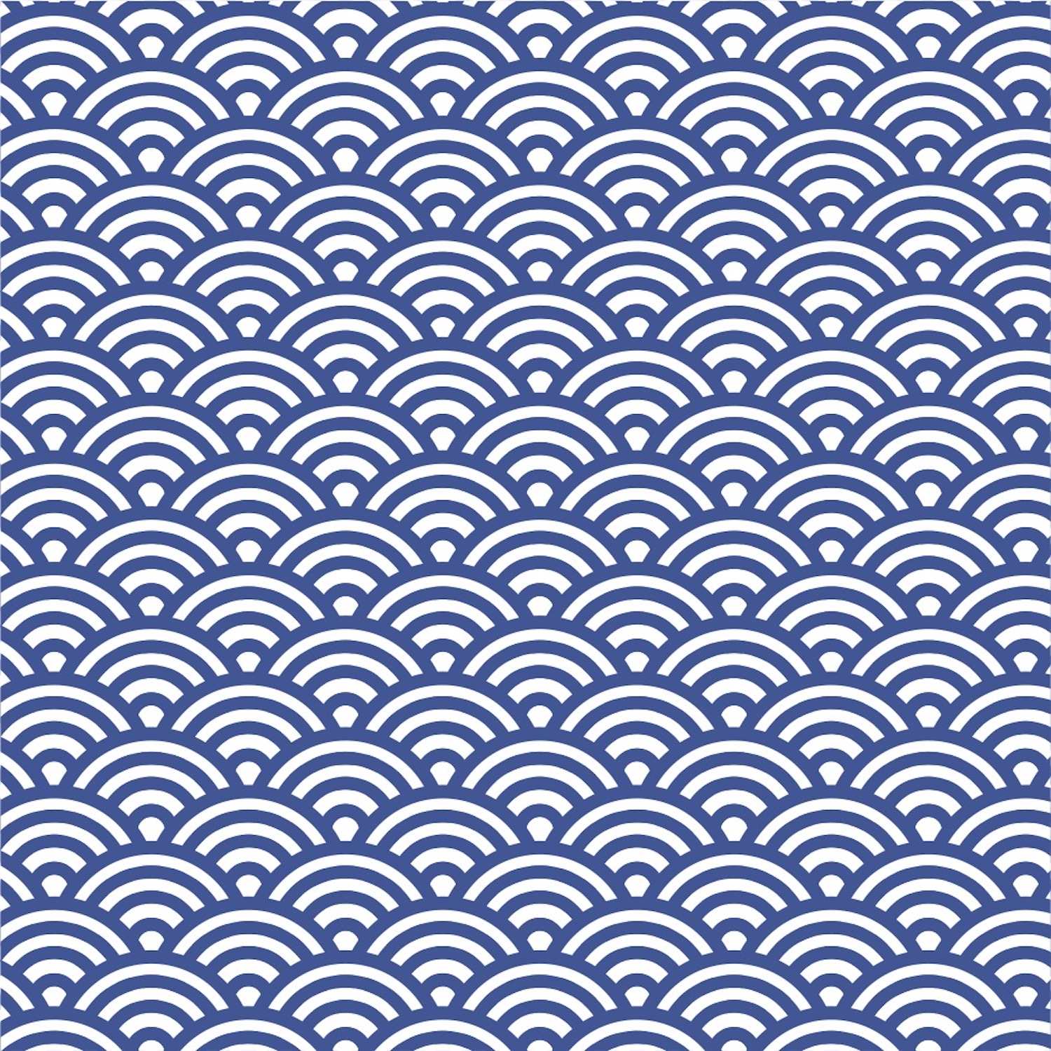 seigaiha pattern, repeated Japanese wave pattern in blue and white