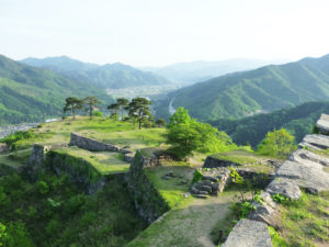 Takeda castle ruins, Asago, Hyogo, Japan.