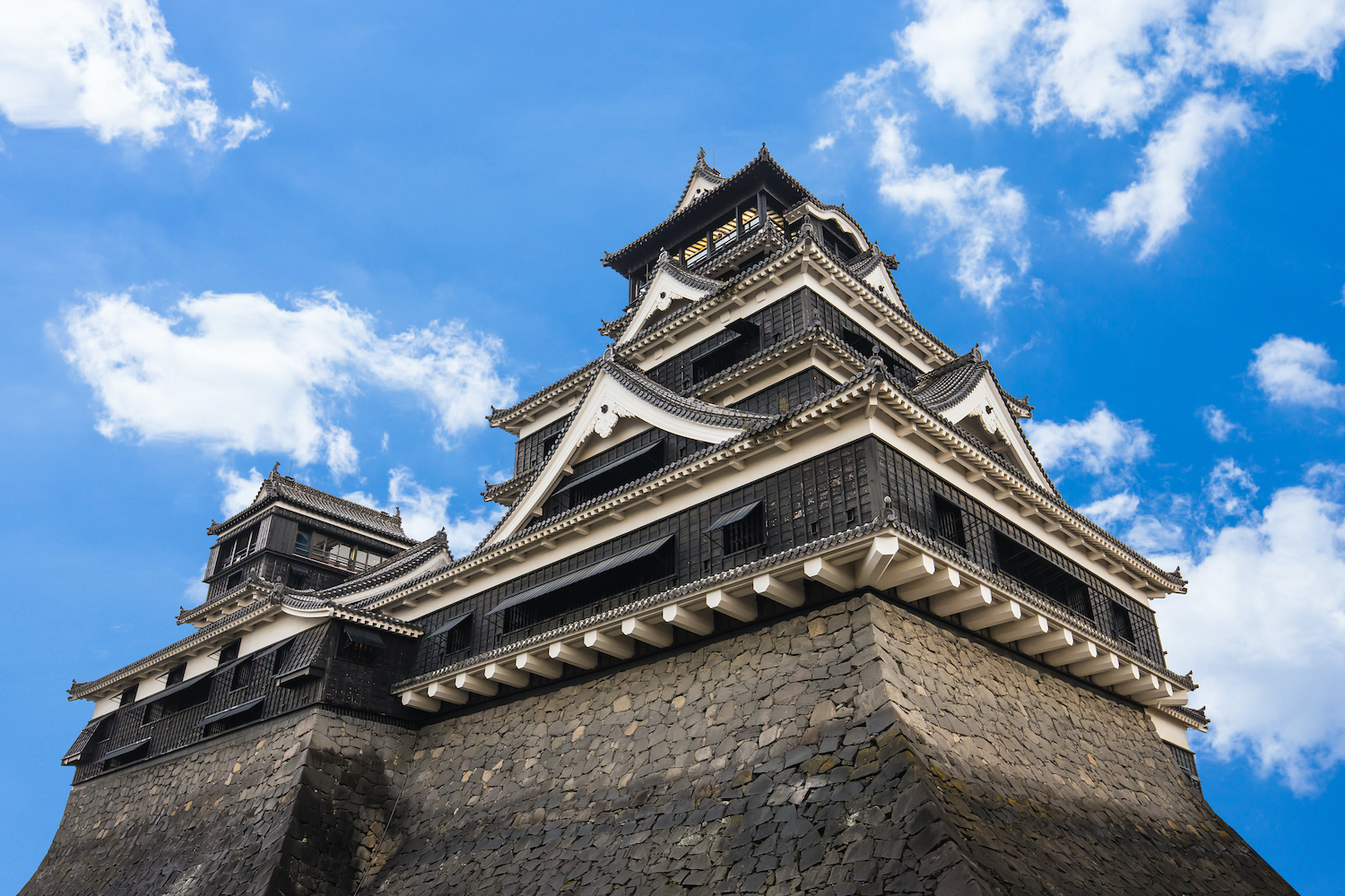 Kumamoto Castle in Northern Kyushu, Japan