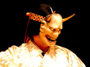 Noh mask, Hannya in Aoi no Ue