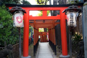 Hanazono Inari Shrine in Tokyo, Japan