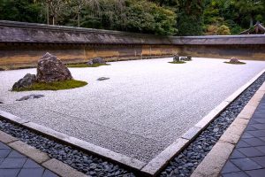 Rock Garden at Ryoan-ji in Kyoto