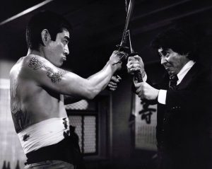 Image from the movie The Yakuza, Ken Takakura on the left