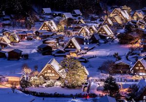 The World Heritage, Shirakawago in Gifu, Japan