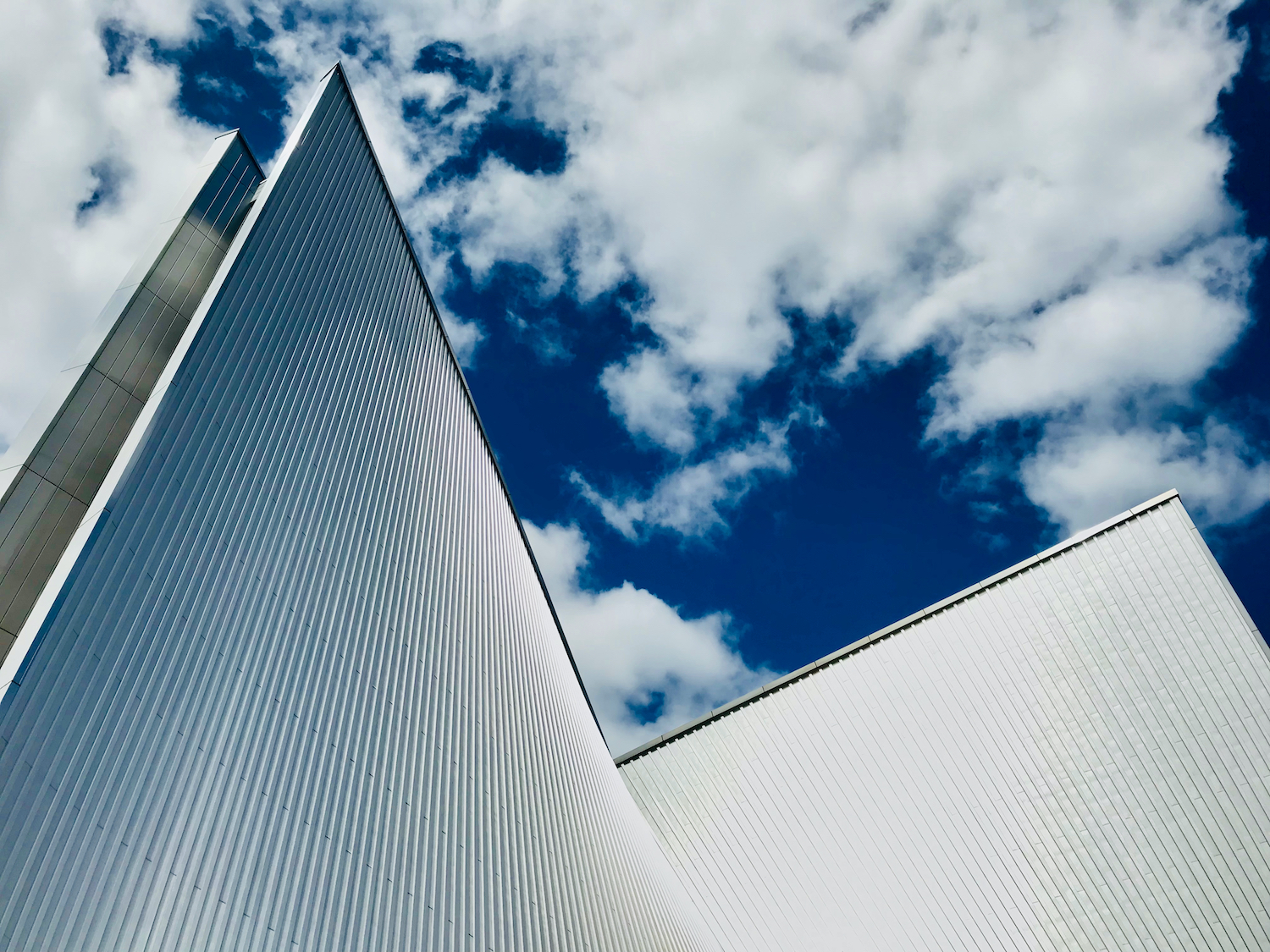 Tokyo Cathedral in Tokyo, Japan.  Designed by Kenzo Tange.  It has a characteristic beautiful facade.