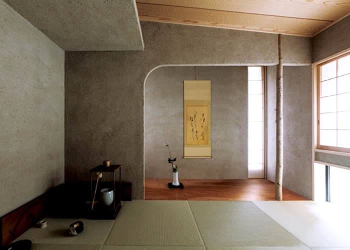 One of the exmaples of the Modern Tokonoma with tea ceremony utensils