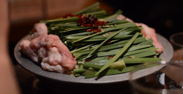 shio motsu-nabe, hot pot stew made with offal