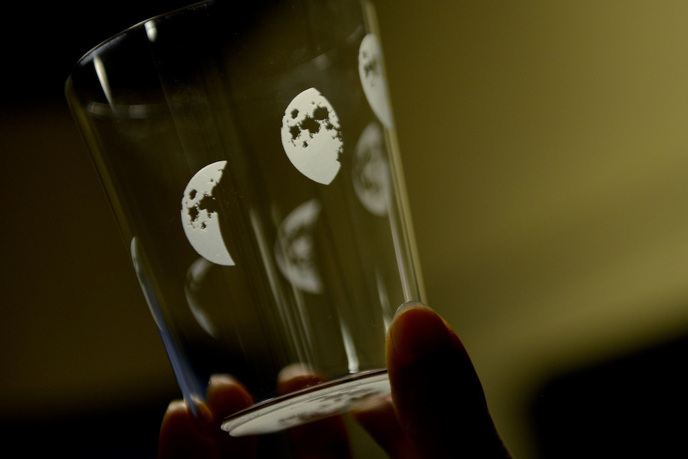 A Glass with moons