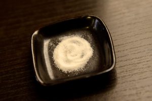Aiyaki's salt at Kanda Yabusoba