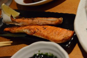 Harasu, red grilled salmon