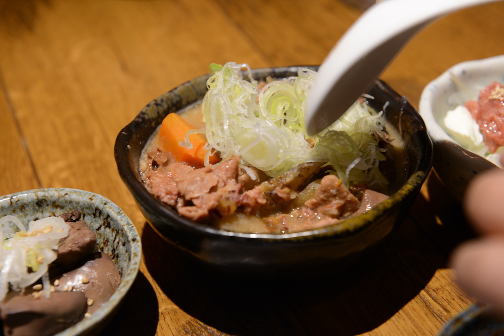 Motsu-nikomi at Aburi Shimizu Sohonten in Shinbashi