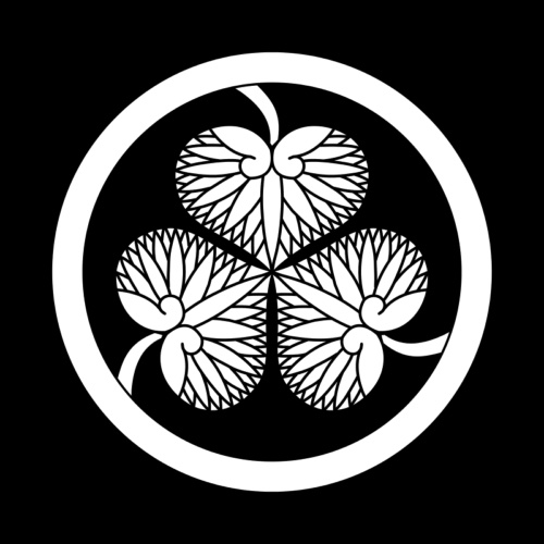 The Tokugawa hollyhock crest in the early era